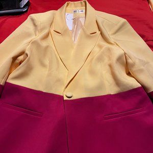 Posh Shope Yellow and Pink Suit